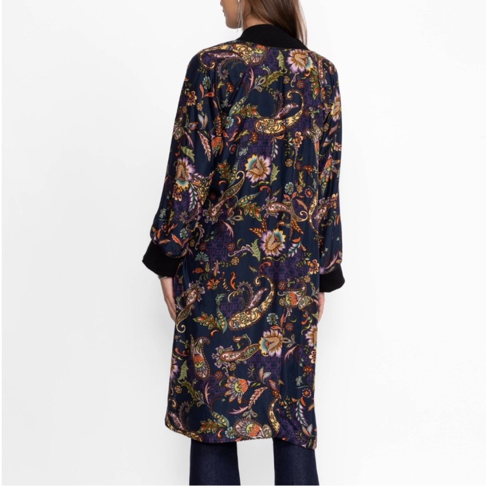 Johnny Was velvet/silk Harmony Burnout Kimono